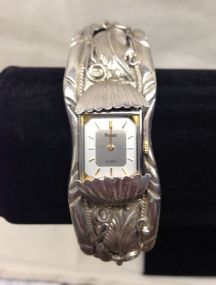 Ladies Sterling Silver Cuff Bracelet