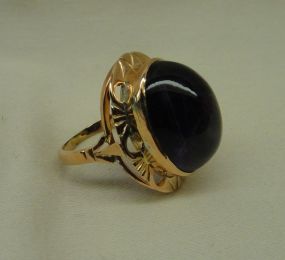 Cabochon Amethyst Ring