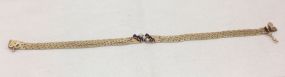 One stamped 14KT yellow gold lady's 7.5