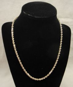 One set stamped 10KT yellow gold uni-sex 3.5mm wide, 18