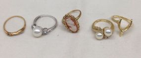 Five Various Lady's Rings