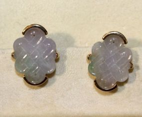 14K Jade Earrings
