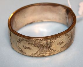 Victorian Etched Bangle Bracelet