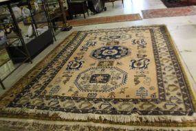 Wool Hand Knotted Rug .
