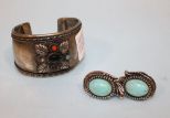 Made in India Cuff Bracelet, Earrings