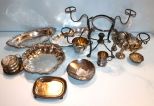 Silverplate Trays, Lid, Coasters, Cup