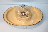 Vintage Pfaltzgraff Covered Cheese Tray