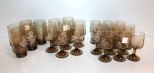 Vintage Pfaltzgraff Five Water Glasses, Seven Tea Glasses, Twelve Wine (Juice) Glasses