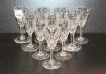 Ten Stuart Sherry Glasses England