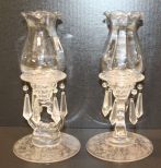 Elegant Glass Candleholders