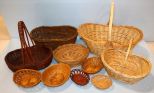 10 Various Woven Baskets