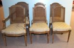 Set of Six Cane Back Chairs