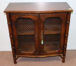 Small Oak Two Door Cabinet