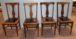 Set of Four Oak Tback Chair