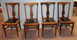 Set of Four Oak Tback Chair