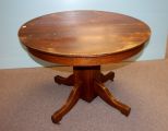 Oak Single Pedestal Dining Table