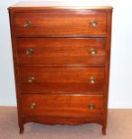 Mahogany Four Drawer Chest