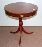 Vintage Mahogany Drum Table