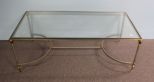 Glass Top Chrome Coffee Table