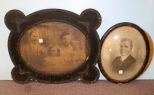 Vintage Picture of Family in Oval Frame