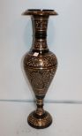 Brass & Black Vase