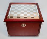 Game Box with Mirrored Chess Board