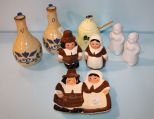 Honey Jar, Mammy Shakers, Pilgrim Shakers and Dish & Two Jars