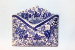 Blue and White Porcelain Wall Pocket