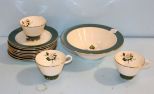 Homer Laughlin Cups, Bowl & 9 Bread/Butter Plates