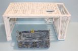 Small Blue Wicker Basket & Wicker Bed Tray