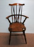 Windsor Style Chair with Rush Seat