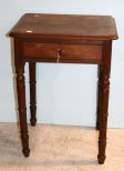 Early Walnut One Drawer Table