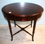 Oval Mahogany Inlaid Table