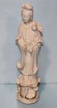 White Ceramic Oriental Statue