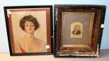 Picture of Victorian Man in Eastlake Frame & Print of Victorian Lady