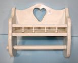 Painted White Paper Towel Rack