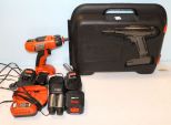Black and Decker 12V Fire Storm Drill, Two Batteries & Charger