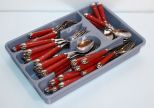 Set of Red Oneida Silverware