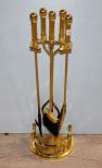 Brass Fireplace Set