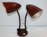 Maroon Adjustable Desk Lamp