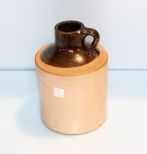 Brown and Tan Crock Jug