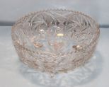 Lead Crystal Etched Bowl