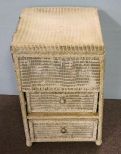 Wicker Two Drawer Stand