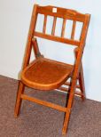 Childs Folding Wood Chair