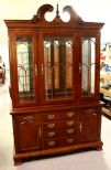 American Draw Furniture Company Lighted Curio Cabinet