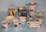 Group of Porcelain Mugs, Creamer/Sugars & Teapot