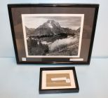Black and White Framed Photo & Small Frame 1948 Grand Teton