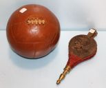 Old 1950's Medicine Ball & Bellows