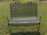 Wrought Iron Settee