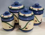 Four Piece Gail Pittman Canister Set